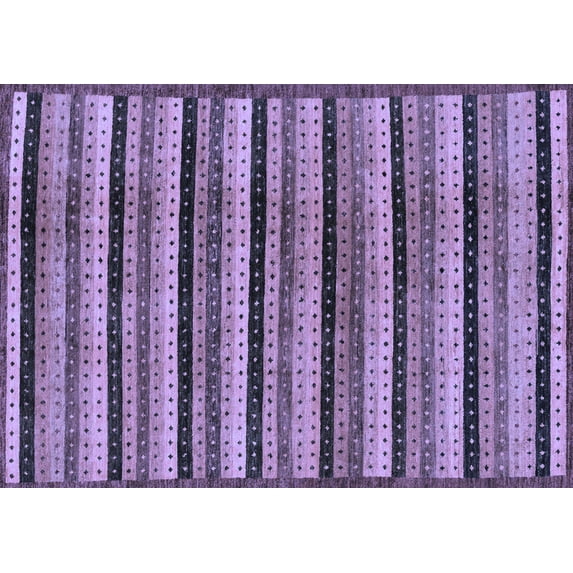 Ahgly Company Machine Washable Indoor Rectangle Abstract Blue Modern Area Rugs, 2' x 4'
