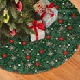 thumbnail image 2 of Xmas Tree Skirt - Winter Snowflake Floral Xmas Tree Bed Skirt 30 Inch Tree Mat for Winter Holiday New Year Party, 2 of 6