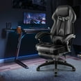 thumbnail image 2 of Costway Adjustable E-Sports Racing Style Chair with Padded Headrest, Lumbar Support Grey, 2 of 10