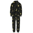 thumbnail image 6 of POLERO Men's Novelty One-Piece Pajamas Christmas Tree Lights Pattern Onesie Halloween Costumes Loose Fit Soft Comfortable Sleepsuit for Pajamas Party, Size 4XL, 6 of 7
