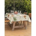 thumbnail image 3 of Outdoor Tablecloth with Umbrella Hole for Patio/Picnic/Party/Camping, Date Coconut Tree Waterproof Table Cloth Rectangle Table Cover Washable, Desert Camels Botanical Tropical Beige (54"x 80"), 3 of 8