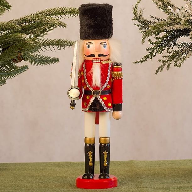 Toys Nutcracker Soldier Puppet Christmas 30CM Christmas Wine Cabinet Decoration
