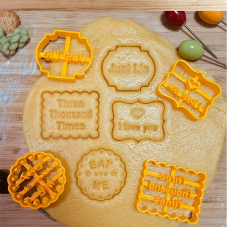 

Cookie Mold With Good Wishes Cookie Form With Fun And Blessing Phrases Mould
