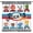 Style-1, variant on Kids Car Curtains,Colorful Fun Cartoon Traffic Car Fire Engine Train Print Blackout Rod Pocket Window Treatments Drapes for Nursery Bedroom Living Room 55" W X 63" L