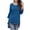 Blue, variant on lcziwo Tunic Tops for Women Loose Fit Dressy Fall Crewneck Long Sleeve Shirts 2024 Solid Color Lightweight Comfy Tees Black,S