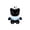 B, variant on Football Cat Plush Toy Stuffed Animal Doll Soft Fabric Figure with Sports Ball Hat and Jersey Style Outfit Collectible Gift