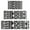 Black Geometric Triangle-2, variant on Black Geometric Triangle Diamond Pattern Kitchen Rugs Sets Of 3,Kitchen Runner Rugs Non Skid Washable,Decorative Kitchen Floor Mats for Kitchen,Sink,Laundry,17"x30" 17"x47" 17"x59"