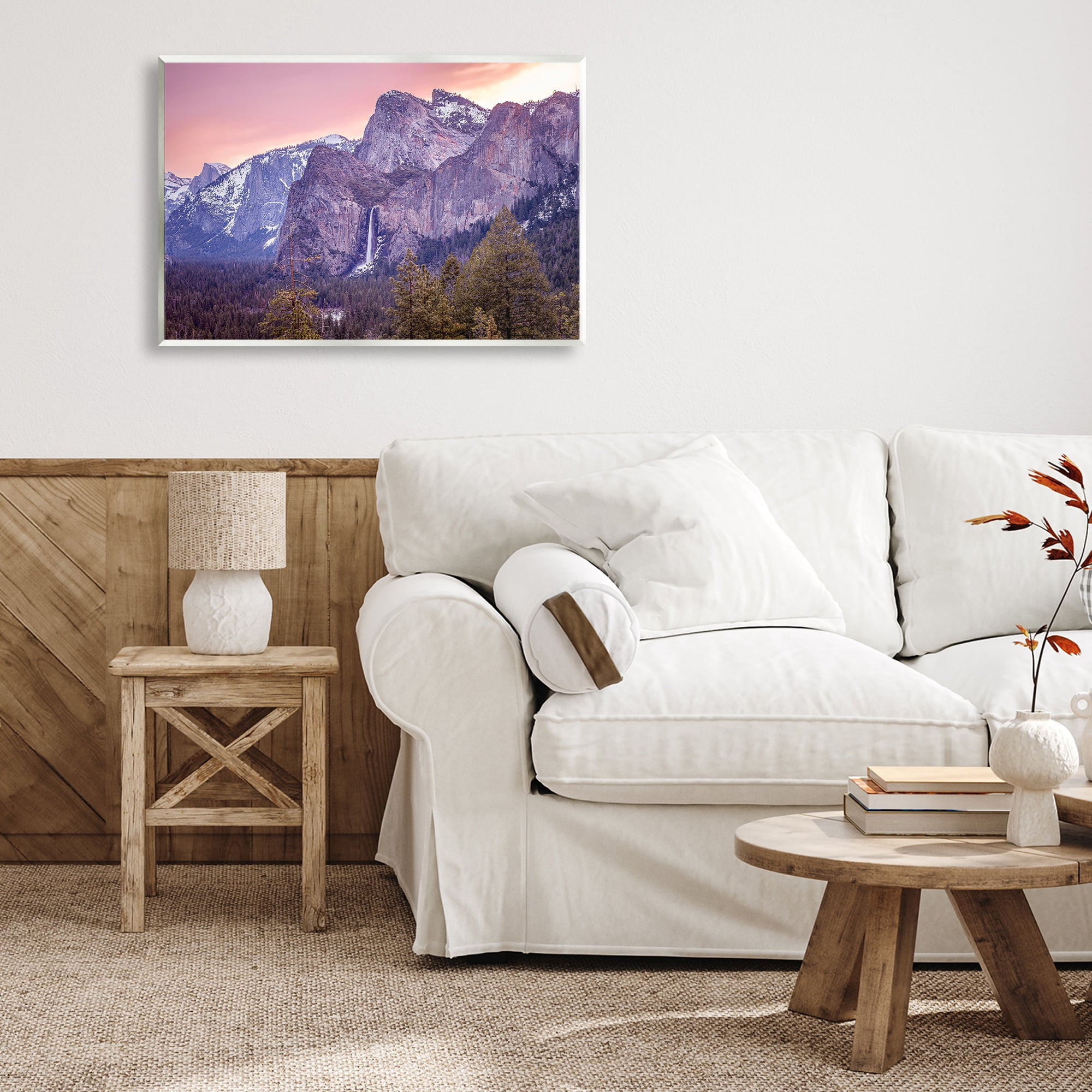 Stupell Industries Majestic Mountain Waterfall Sunset Wall Plaque Art, design by Shelley Carlisle