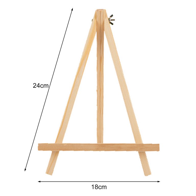 Yesbay Wooden Adjustable Painting Drawing Stand Easel Frame Artist Tripod  Display Shelf,Wood Color 21x28cm 