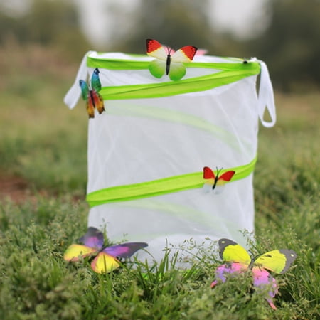 LEORX Foldable Insect Enclosure for Bug Collectors in White PVC 1Set