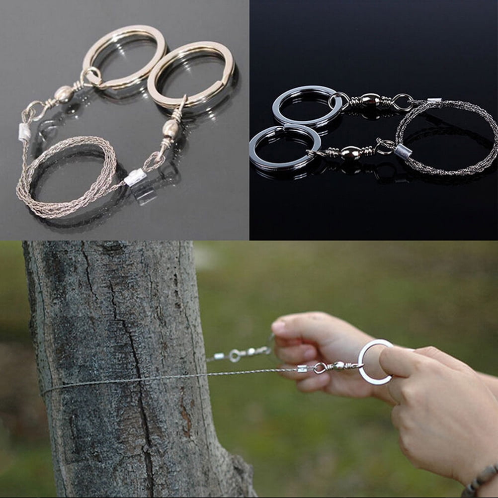 Emergency Survival Steel Wire Saw Camping Hiking Climbing Hunting Gear Z