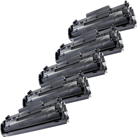 5 Inkfirst Compatible Toner Cartridges Replacement for HP Q2612A 12A LaserJet M1005 MFP M1319 M1319F 1010 1012 1018 1020 1022