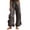 a01Gray, variant on Yyeselk Wide Leg Pants for Women Stretch Smocked High Waist Ruffle Trim Palazzo Bottoms Trendy Casual Relaxed Fit Beach Trousers Brown S