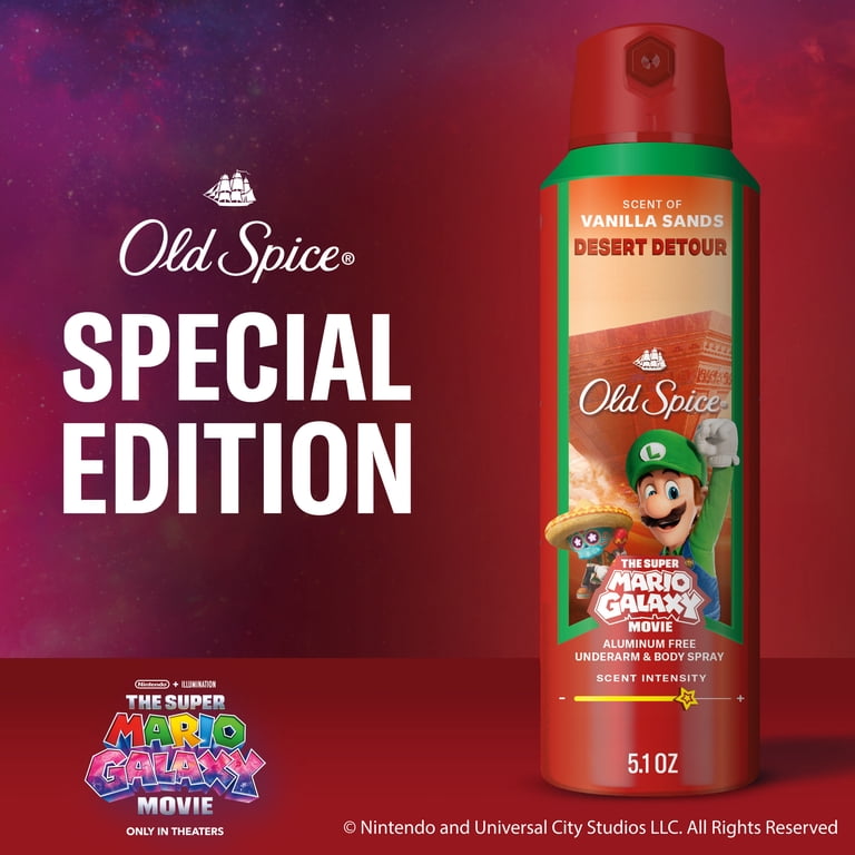 Old Spice Men's Body Spray, Desert Detour, Old Spice x The Super
