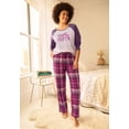 thumbnail image 4 of Dreams & Co. Plus Size Woven Sleep Pant, 4 of 6