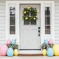 thumbnail image 6 of ZHMRFG 25cm Easter Egg Rattan Wreath Plastic Egg Butterfly Multicolor Vibrant Spring No Install Easy Hanging Decor Party Favors For Home Door Window Wall Easter Spring Party Holiday Decoration, 6 of 6