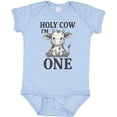 thumbnail image 3 of Inktastic Holy Cow I'm One Birthday Boys or Girls Baby Bodysuit, 3 of 5