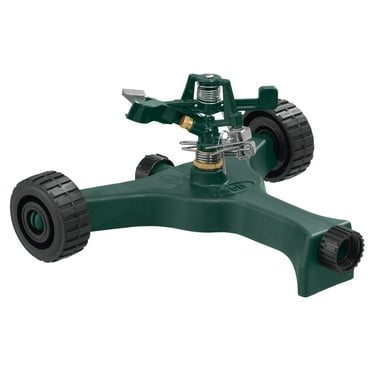 Orbit 1/2" Zinc Impact Lawn Sprinkler on Plastic Wheel Base