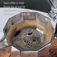 thumbnail image 4 of Moka Pot, 6 Cup Italian Coffee Maker, Italian Espresso Makers, Italian Moka Pot, for Gas and Ceramic Hobs, 300ml, Aluminum, Silver, 4 of 5