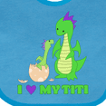 thumbnail image 4 of Inktastic I Love My Titi Boys or Girls Baby Bib, 4 of 4
