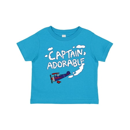 

Inktastic Plane Captain Adorable Gift Toddler Boy Girl T-Shirt