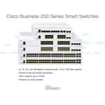 thumbnail image 3 of Restored CISCO DESIGNED Business CBS250-16T-2G Smart Switch 16 Port GE 2x1G SFP Limited Lifetime Protection (CBS250-16T-2G-NA) (Refurbished), 3 of 5