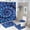 AA-4, variant on Tie-Dye Blue Swirl Pattern Shower Curtain Waterproof Bathroom Curtain Set with Hooks Home Decor Bathroom Curtains 4pcs
