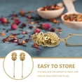 thumbnail image 2 of NICEXMAS 2-Pack Stainless Steel Tea Strainers with Golden Tea Leaf Holders, and Easy to Clean for Home Brewing, 2 of 8