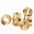 thumbnail image 5 of M2 M3 M4 M5 M6 M8 Brass Heat Insert Nut Double Twill Knurled Hot Melt Injection Embed Thread Inserts Nuts For 3d Printer Plastic, 5 of 6