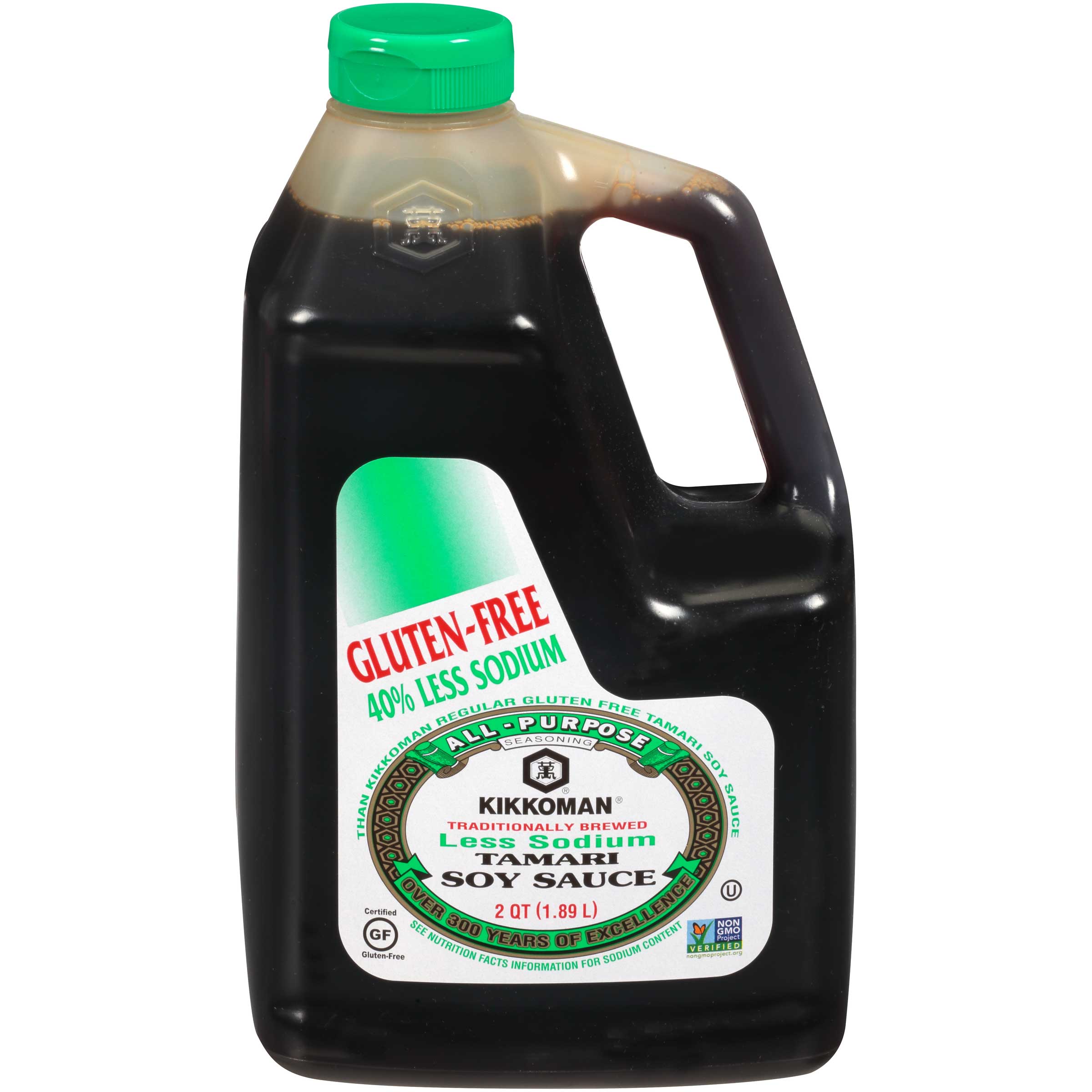 Kikkoman Gluten Free Low Sodium Tamari Soy Sauce, 0.5 Gallon 6 Per