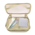 thumbnail image 5 of Unique Bargains Floral Makeup Bag Zipper Flower Cosmetic Pouch Beige, 5 of 7