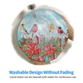 thumbnail image 6 of Disketp Winter Birds On The Fence Small Mouse Pad 7.9x7.9 Inches,Washable Round Mousepad For Office Laptop Computer,Non-Slip Rubber Base Mouse Pads For Wireless Mouse, 6 of 9