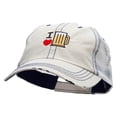 thumbnail image 2 of I Heart Beer Embroidered Low Profile Special Cotton Mesh Cap - Putty OSFM, 2 of 5
