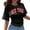Black, variant on New York Graphic Tees for Women 2026 Summer Casual Short Sleeve Crewneck T Shirts