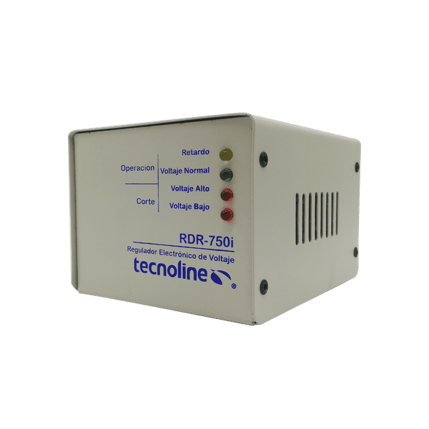 Regulador de voltaje Tecnoline RDR-750i 750w 6 Amperes para refrigeradores lavadoras secadoras