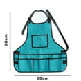 thumbnail image 2 of Delantal de herramientas de trabajo para hombres y mujeres, longitud del torso, regalo de Navidad para hombres, delantal de lona duradero para carpinteros, mecánicos, pintores, jardineros y, 2 of 5
