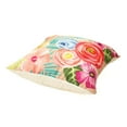 thumbnail image 5 of Liora Manne Illusions Flower Garden Indoor Outdoor Decorative Pillow Taupe, 5 of 7