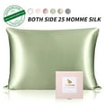 thumbnail image 2 of Unique Bargains 3 Pack 25 Momme Smooth Silk Pillowcase, King, Green, 2 of 8