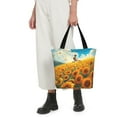 thumbnail image 4 of Bingfone Clear Sky Sunflower Women Shoulder Tote Bags Casual Bag Ladies Shopping Handbag, 4 of 6