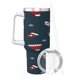 thumbnail image 2 of Regalos personalizados de Feliz Navidad para vasos de 40 oz con asa y pajita - Taza de café de viaje de acero inoxidable con tapa - Regalos ideales para mujeres, niñas y niños en cumpleaños y Navidad, 2 of 8