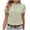 Light Green, variant on Lixiuxyad Women's Fashion Casual Home & Commute Solid Round Neck Short Sleeve T Shirt Versatile & Comfortable Trendy Flowy,Brown L