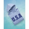 thumbnail image 3 of Usa America Navy Blue Lettering Hoodie Men -Image by Shutterstock, Male XX-Large, 3 of 4