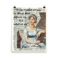 thumbnail image 1 of Jane Austen Quote Art Print Poster on Ephemera Dictionary Page Reproduction Background Unframed (11 x 14"), 1 of 4