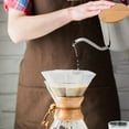 thumbnail image 3 of Cafetera de cuello de cisne de acero inoxidable con pico estrecho y largo, 2 unidades, 350 ml, para verter café, 3 of 8