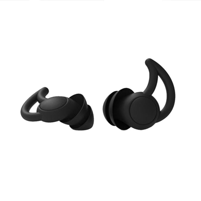1Pair Noise Cancelling Earplugs Silicone Hearing Protector Ear Plug For Sleeping 