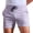 Purple, variant on XMMSWDLA Mens Shorts Casual Elastic Waist Athletic Gym Summer Beach Shorts with Pockets Gray Boys Athletic Shorts
