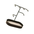 thumbnail image 4 of Baohd Jewelry Organizer Stand Tray Display Rack for Rings Black PU Leather Pad, 4 of 9