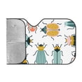 thumbnail image 2 of Kdxio Colorful Insects Print Windshield Sun Shade, Foldable Sun Blocker for Car,Truck,SUV Automotive Interior Sun Protection,Reflective Shade for Front Windshield(Medium), 2 of 7