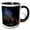 Black/White, variant on 3drose, Milky Way, Perseids Meteors Over Rose Valley, Los Padres Nf, Ca, Usa., 11oz Magic Transforming Mug