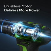 Greenworks 24V 1/2 310 in-lbs Brushless Cordless Drill / Driver with 2Ah Battery and Charger